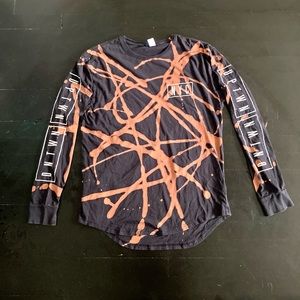 Custom Bleached NYC Long-Sleeve Tee